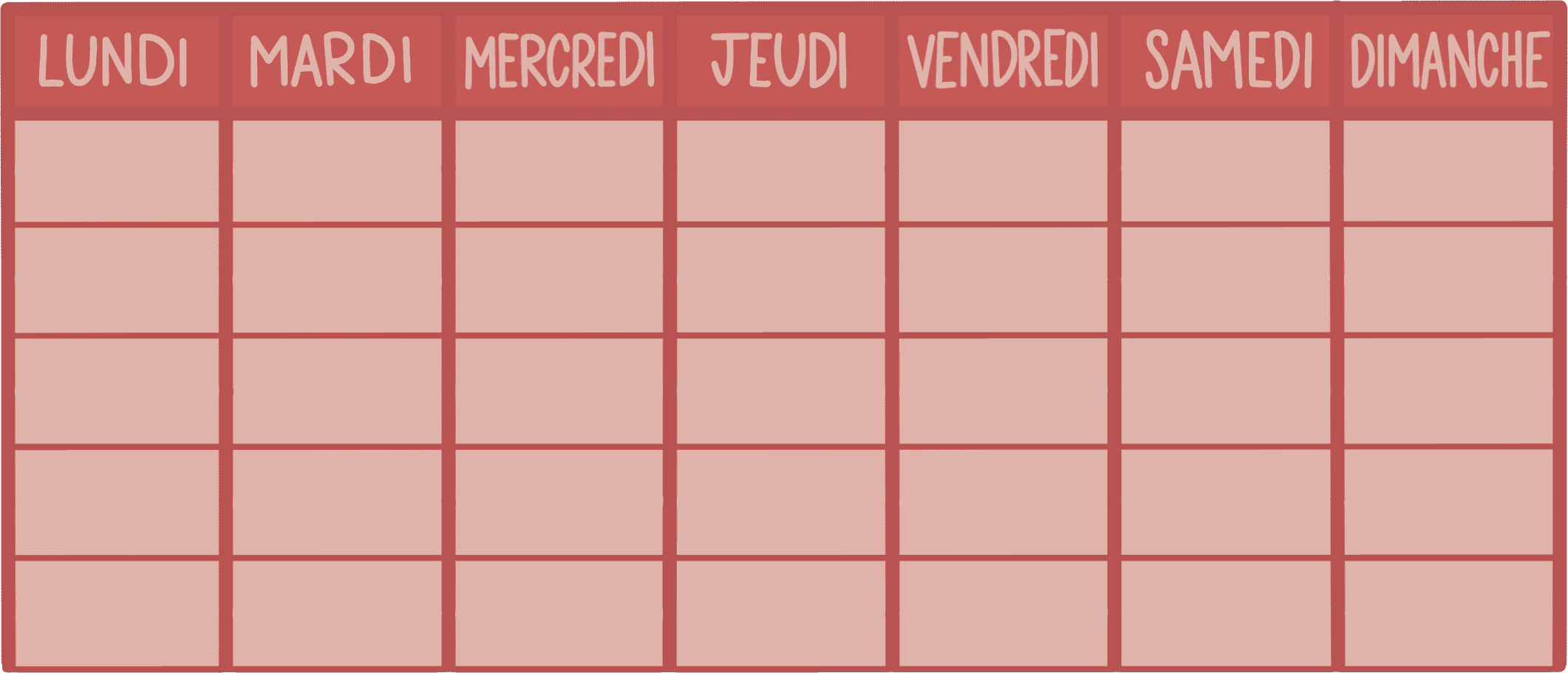 Calendrier de la Kinésiologue Adaptogenèse Nathalie Bailly à Epinal